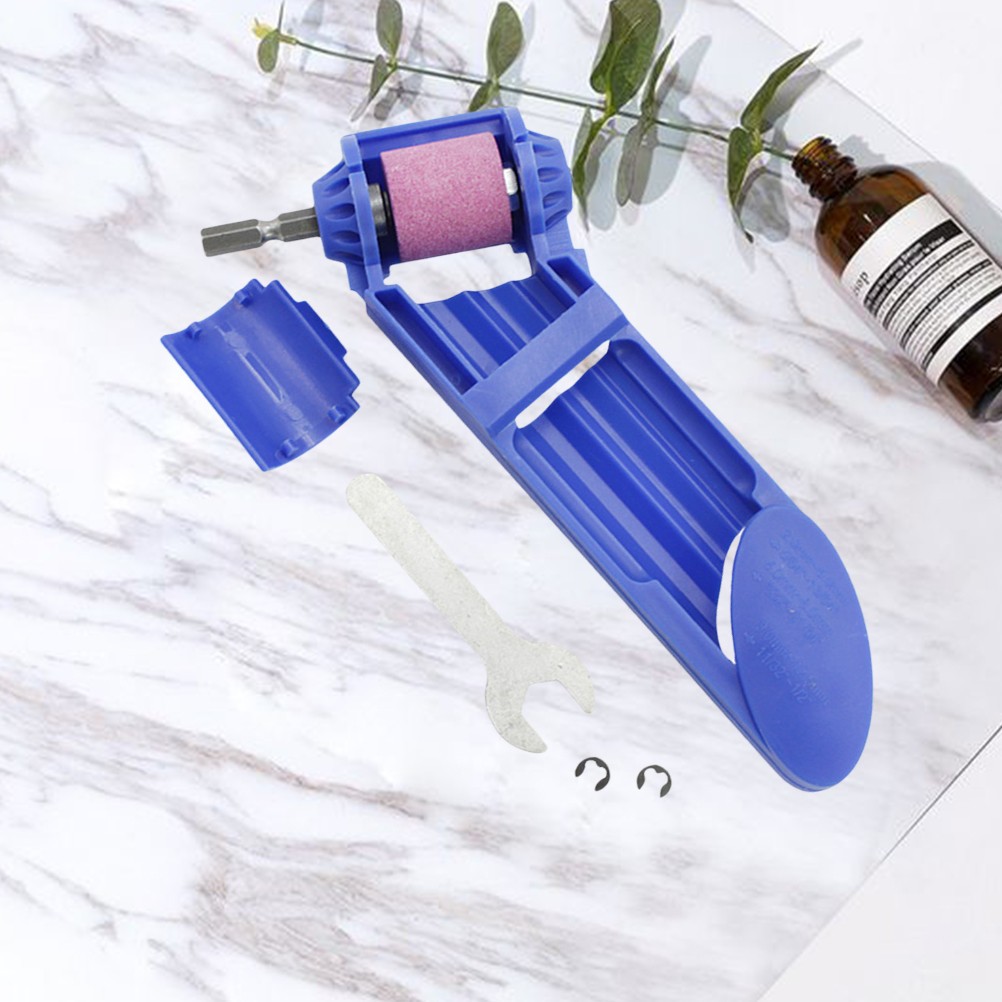 Blue Reusable Drill Grinder Attachment Plastic Metal for Woodwork Drill
