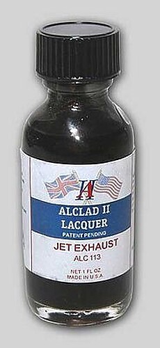 Alclad 1oz. Bottle Jet Exhaust Lacquer - Hobby and Model Lacquer Paint - #113