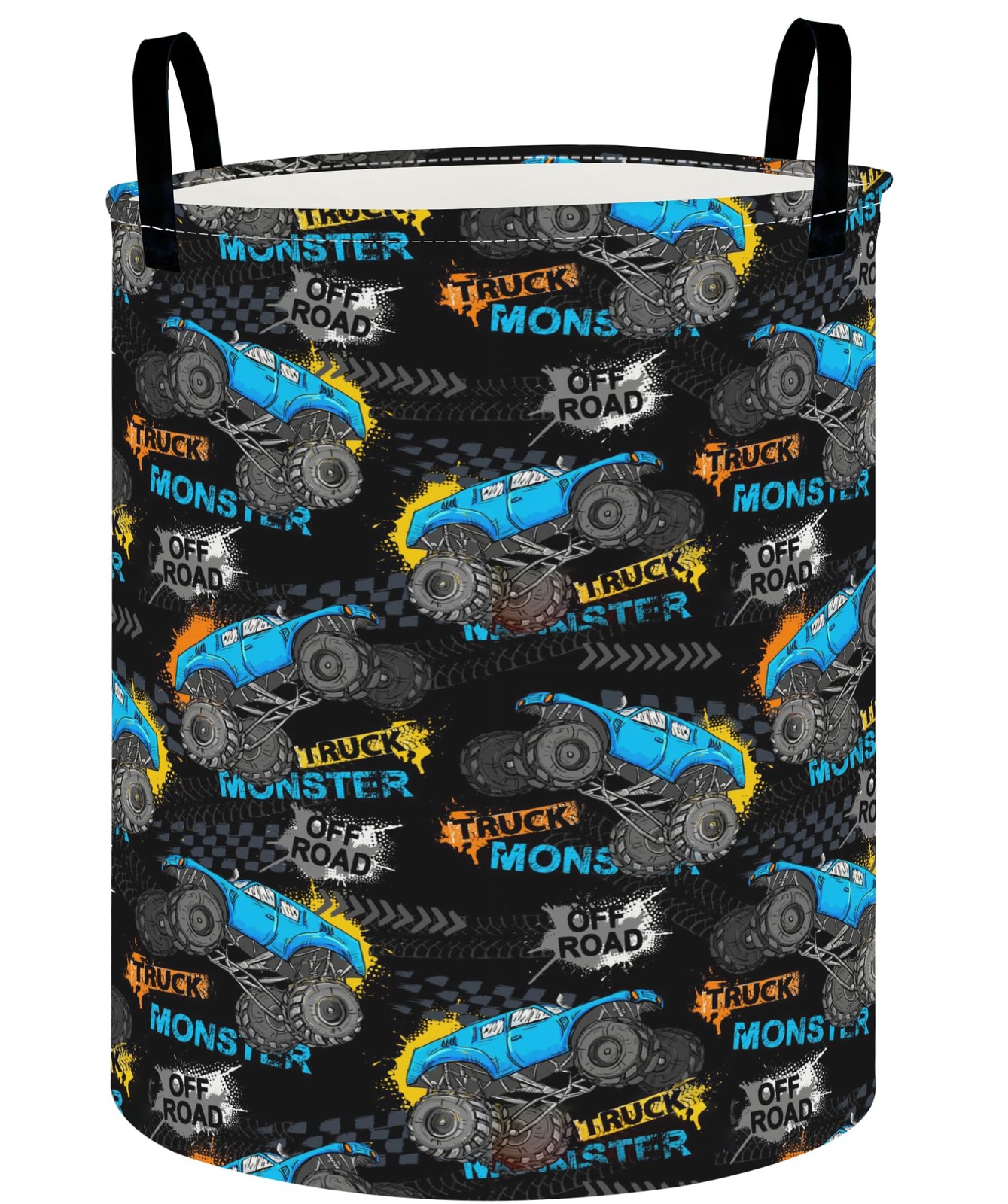 Collapsible Round Storage Basket, Soft-Sided Organizer with Waterproof Coatin...