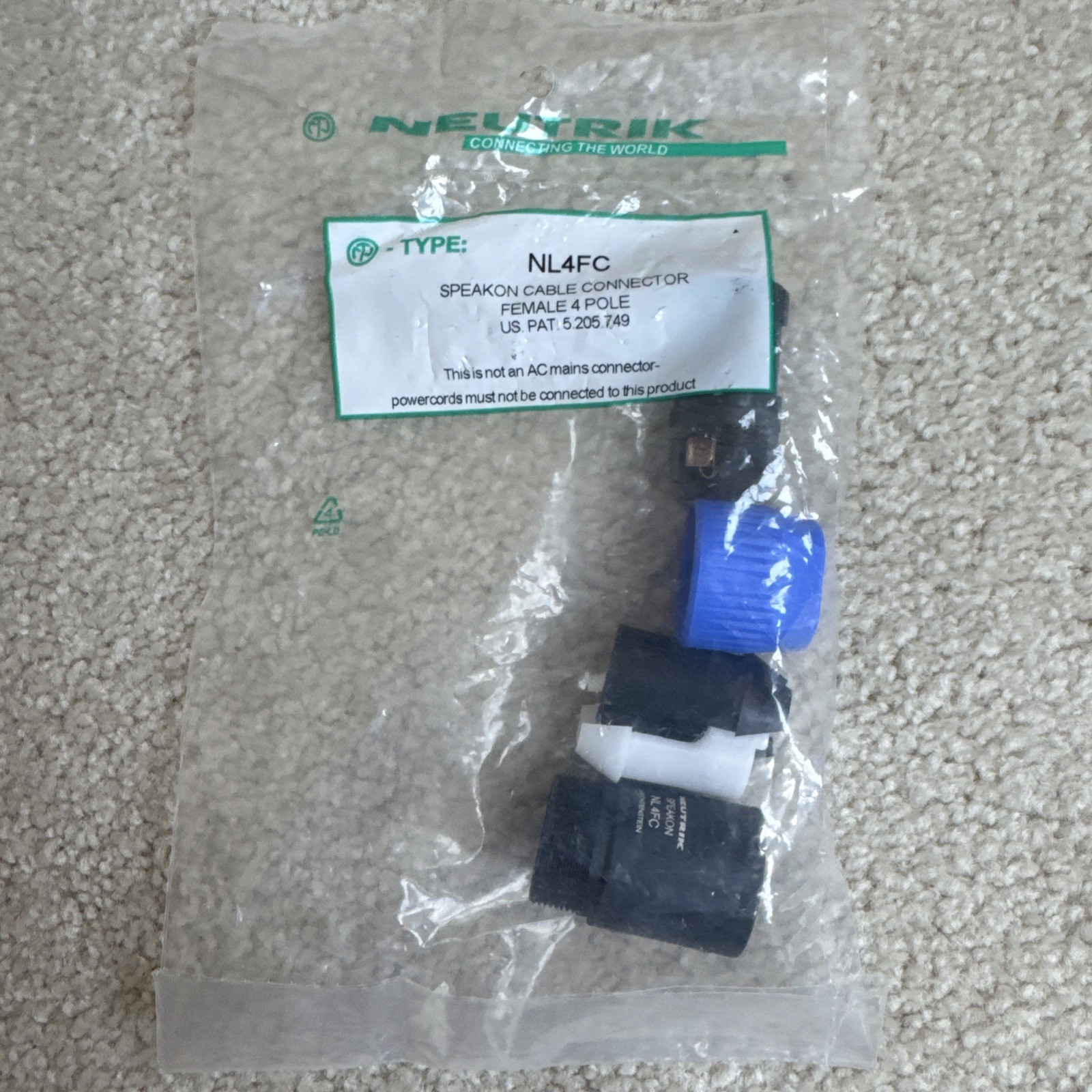 Neutrik NL4FC Speakon Cable Connector - Female 4 Pole - Liechtenstein