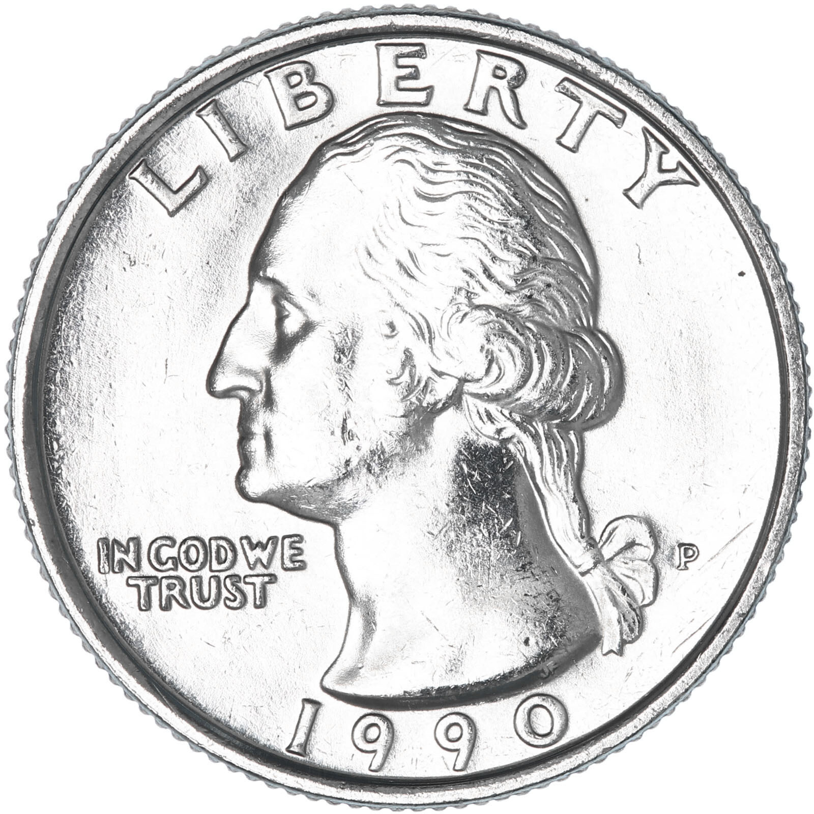 1990 P Washington Quarter BU US Coin