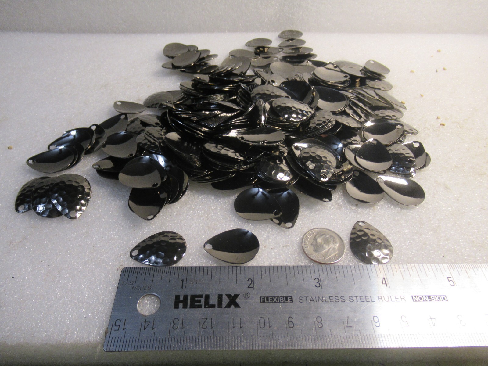 COLORADO SPINNER BLADES SZ 2 WORTH TACKLE BLACK HAMMERED NICKEL 25 PCS USA MADE