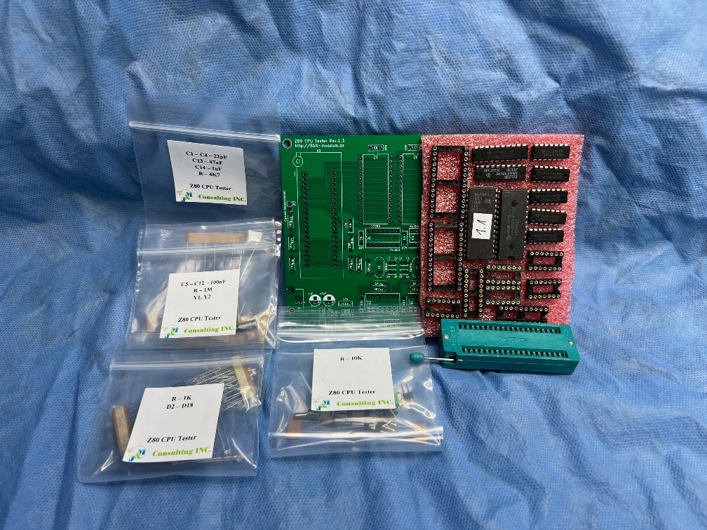 Z80 CPU NMOS / CMOS Tester - Kit Version