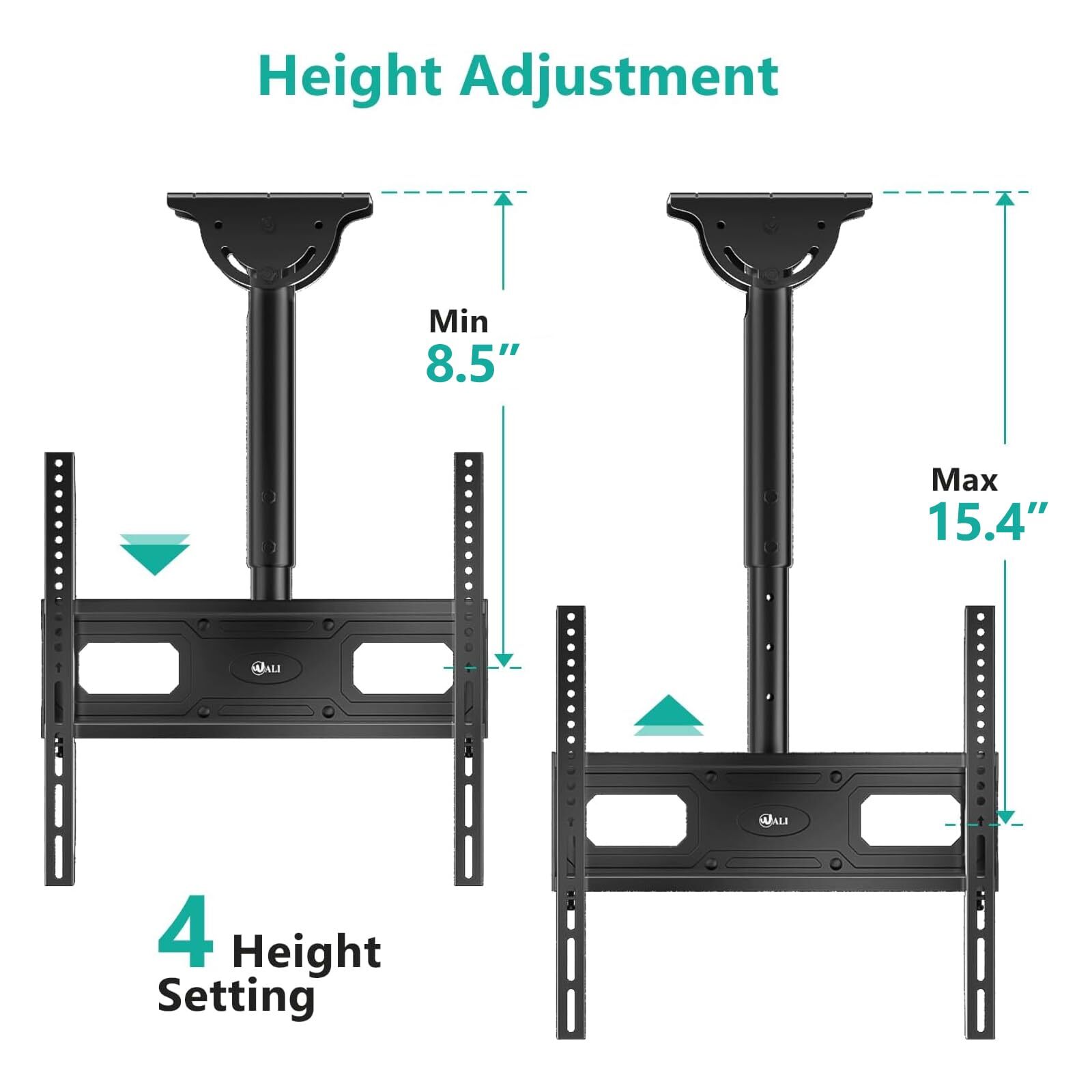 Ceiling Tv Mount Full Motion Adjustable Mount Bracket Fits Most Led Lcd Oled 4k