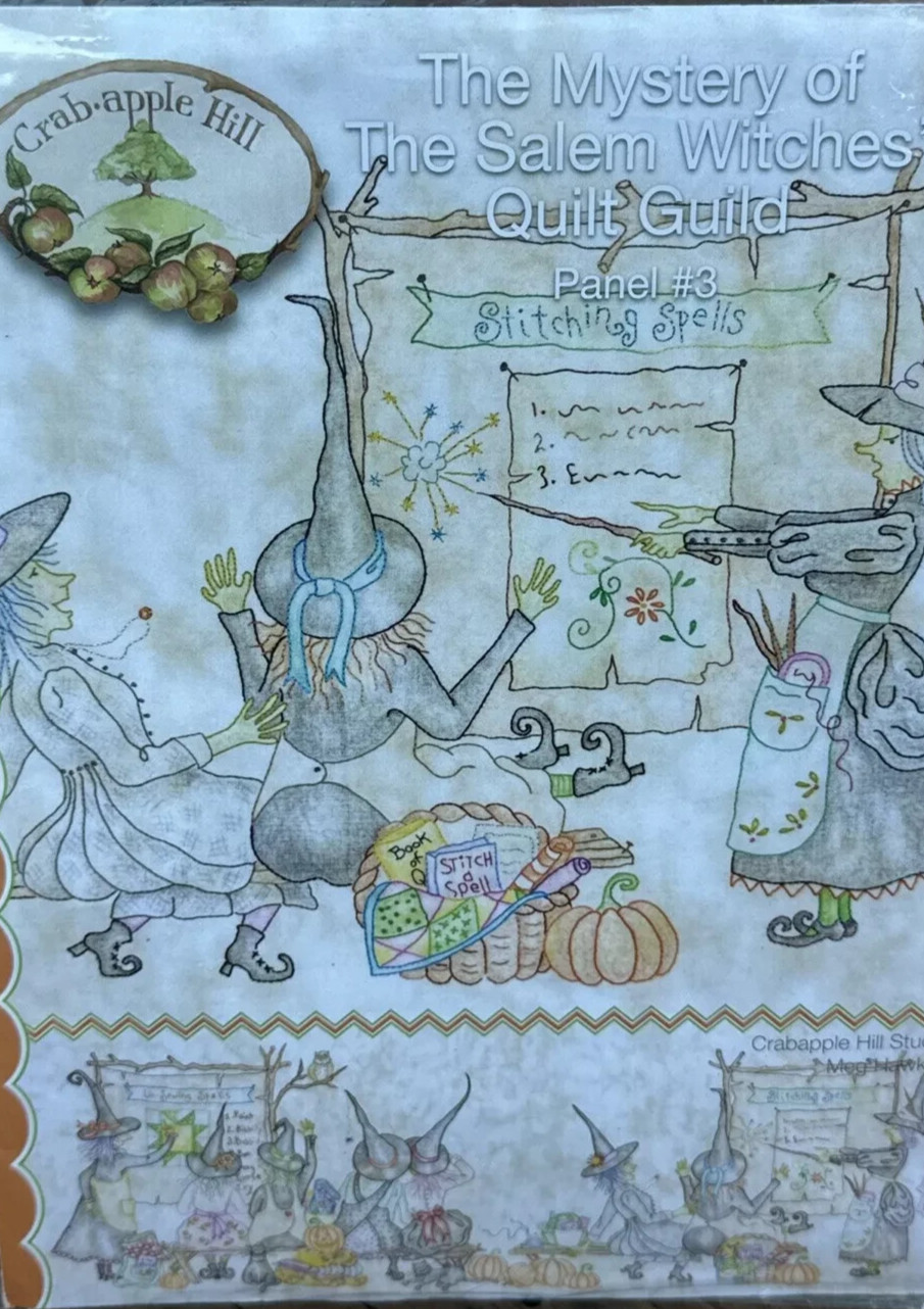Crabapple Hill Studio,Mystery of Salem Witches Quilt Guild Panel #3 Pattern Used