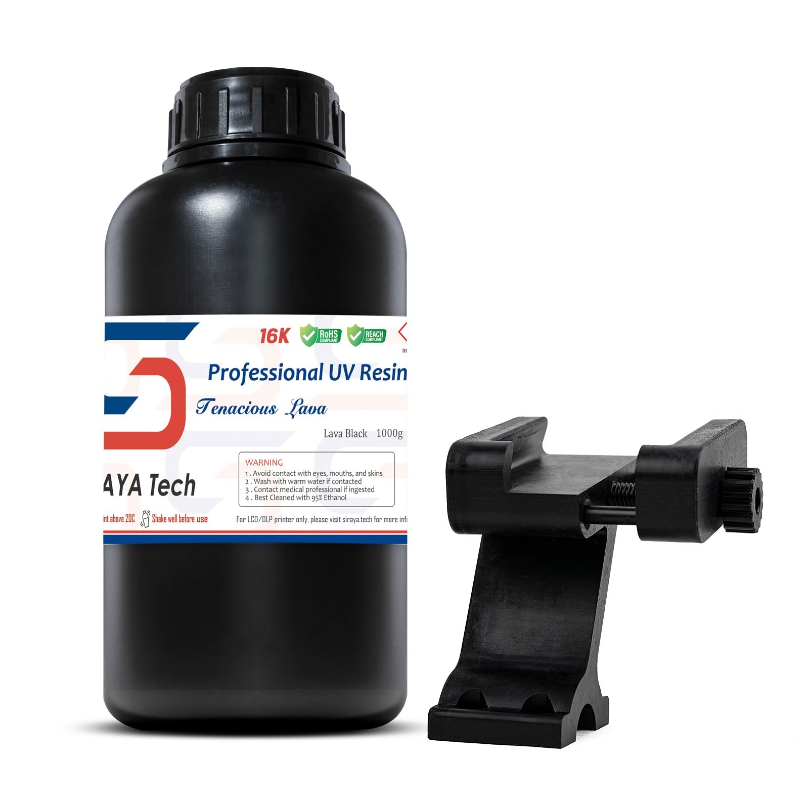 Siraya Tech Tenacious Lava Black Resin for 3D Printer - Professional Engineering