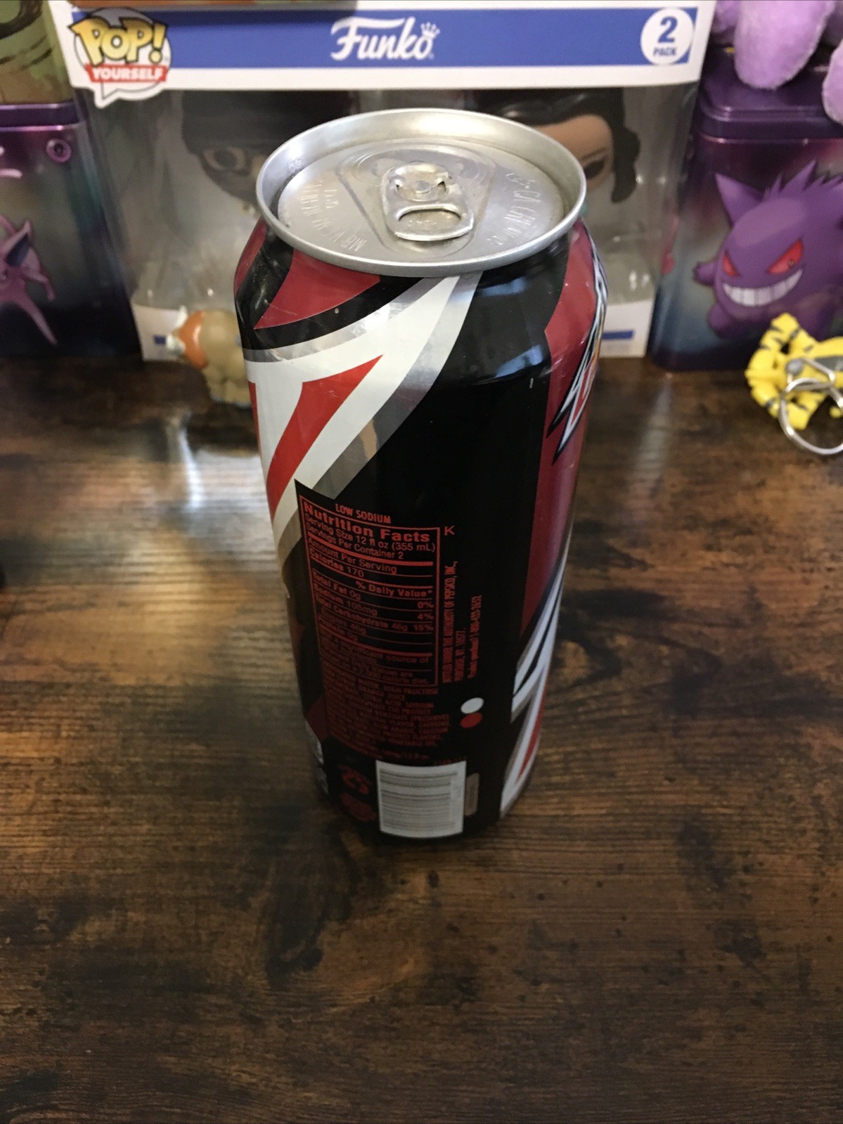 Mountain Dew 24oz Code Red sealed but about 1” low