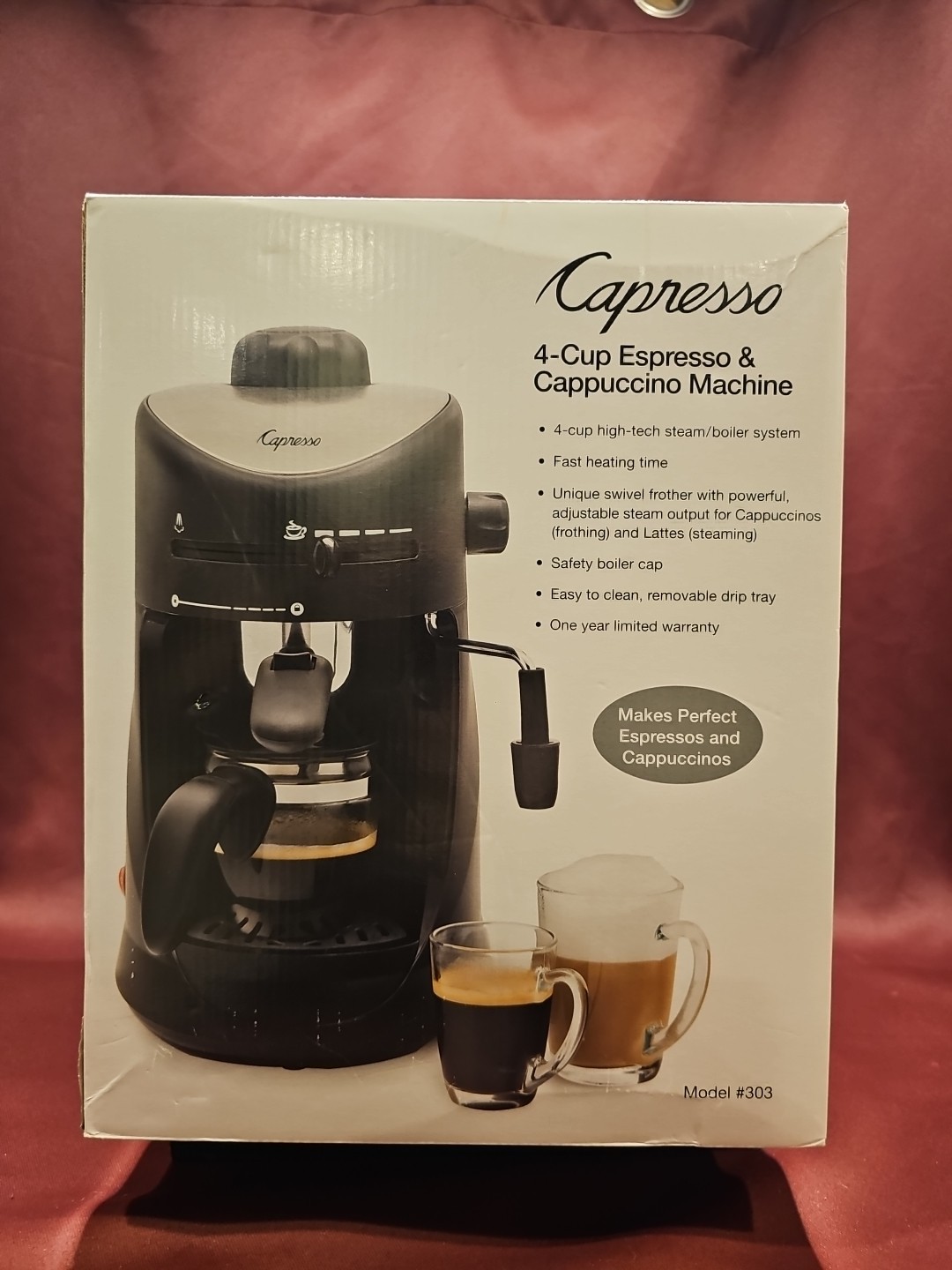 Capresso Steam Pro 2 - 4-Cup Espresso & Cappuccino Machine Model #303