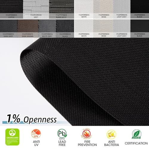 Motorized Outdoor Patio Shades with Remote Control, Compatible A Fabric Sample