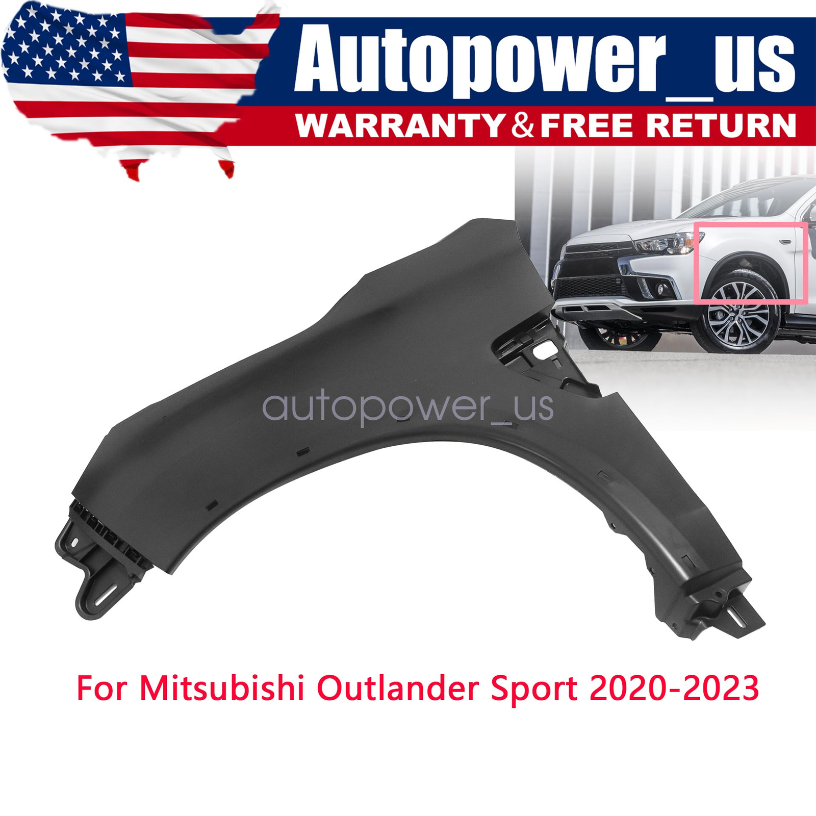 Fender Panel Front Left Side 5220AG79 For Mitsubishi Outlander Sport 2020-2023