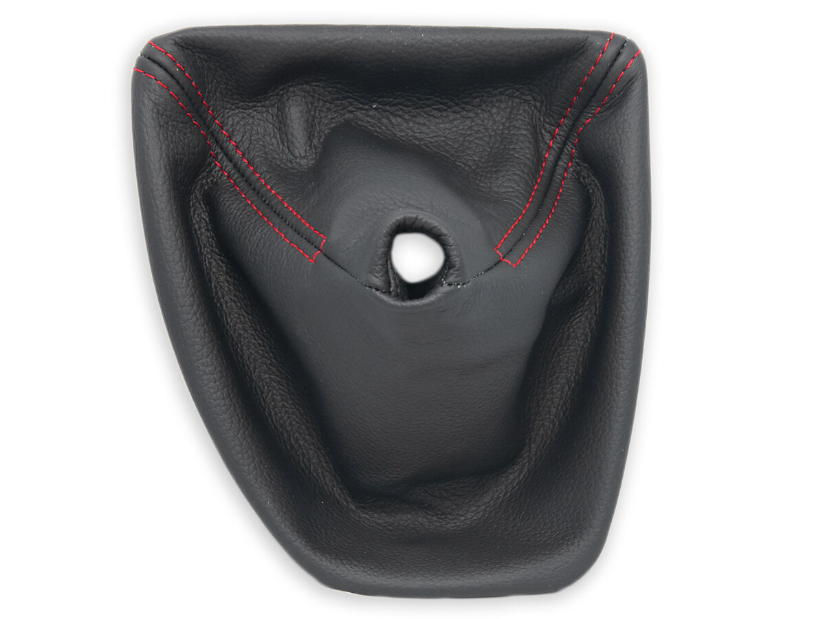 FOR BMW E60 E61 FL 2007-2010 LHD GEAR SHIFT BOOT GAITER LEATHER s. RED + FRAME