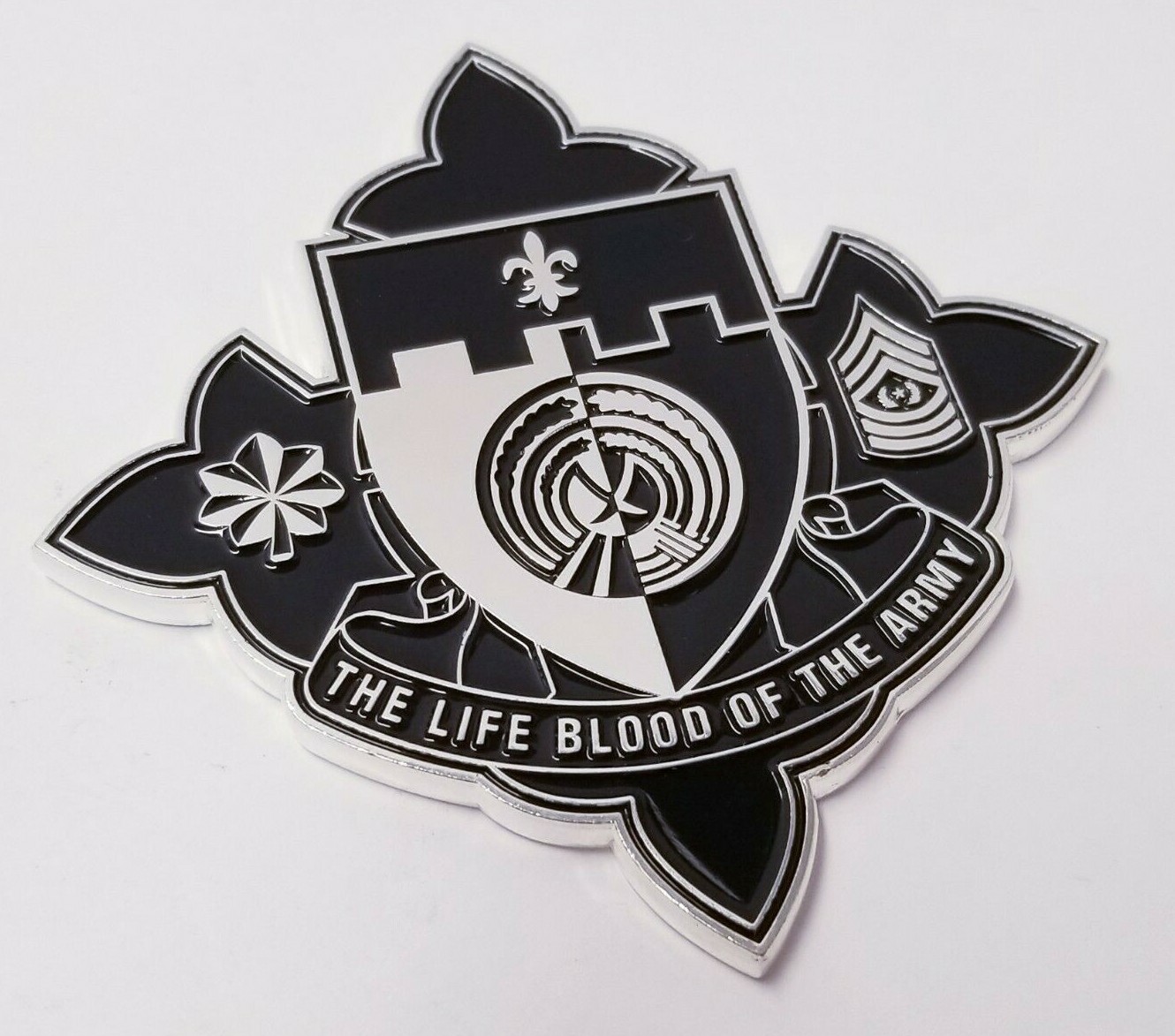 US Army Mountaineers "The Life Blood Of The Army" Challenge Coin 3.25 inch