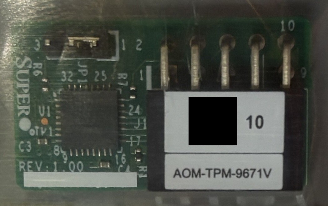 SUPERMICRO AOM-TPM-9671V Vertical Trusted Platform Module