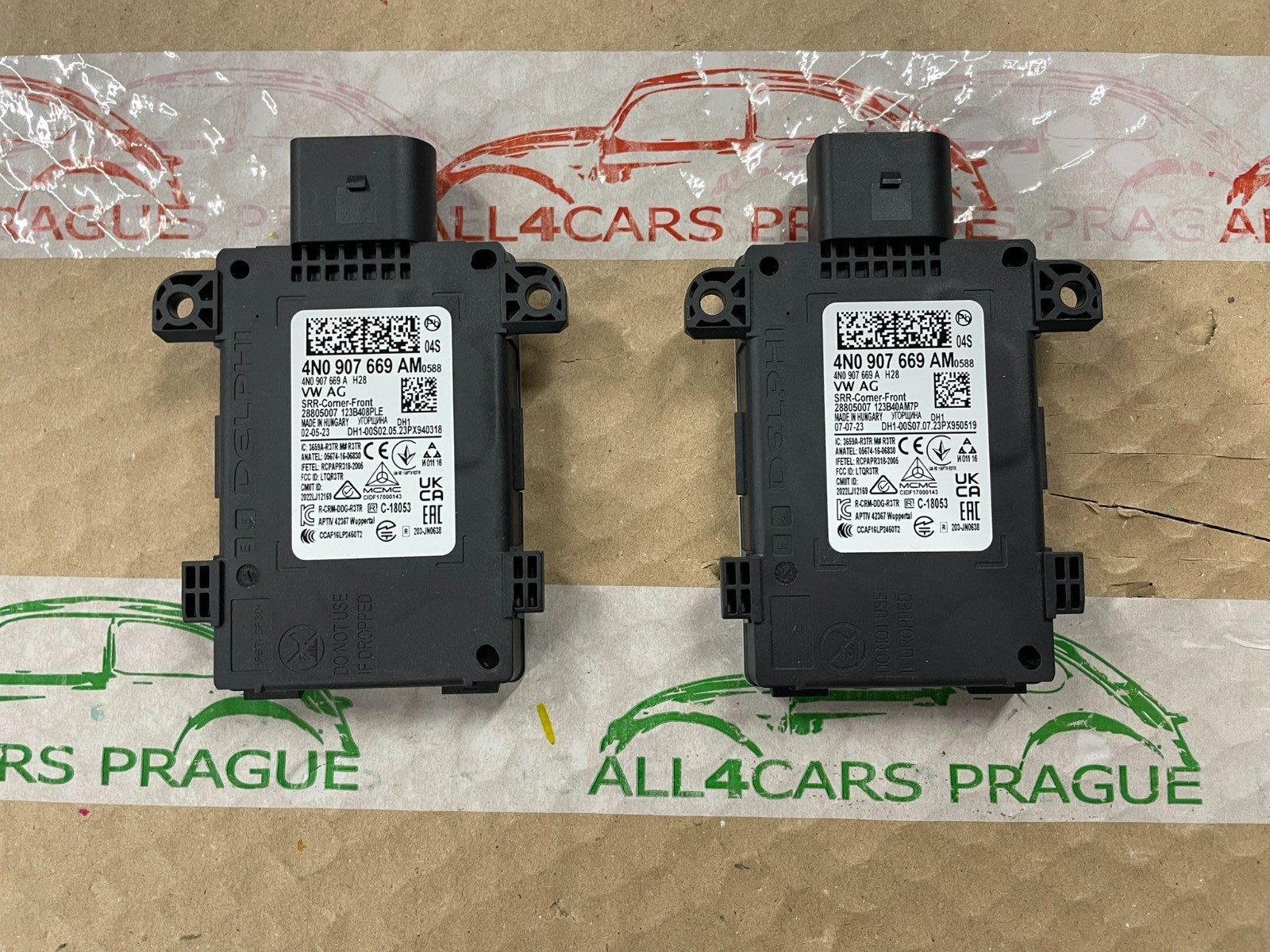 4N0907669AM PORSCHE RADAR SENSOR LANE CHANGER ASSIST FRONT LEFT OR RIGHT