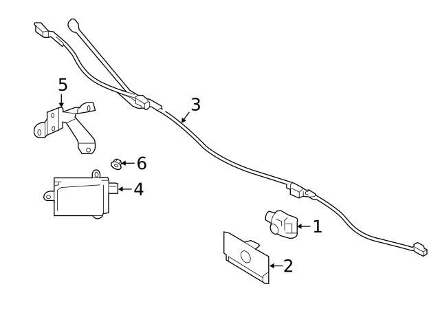 Genuine Subaru Blind Spot Radar Bracket 87613al00a