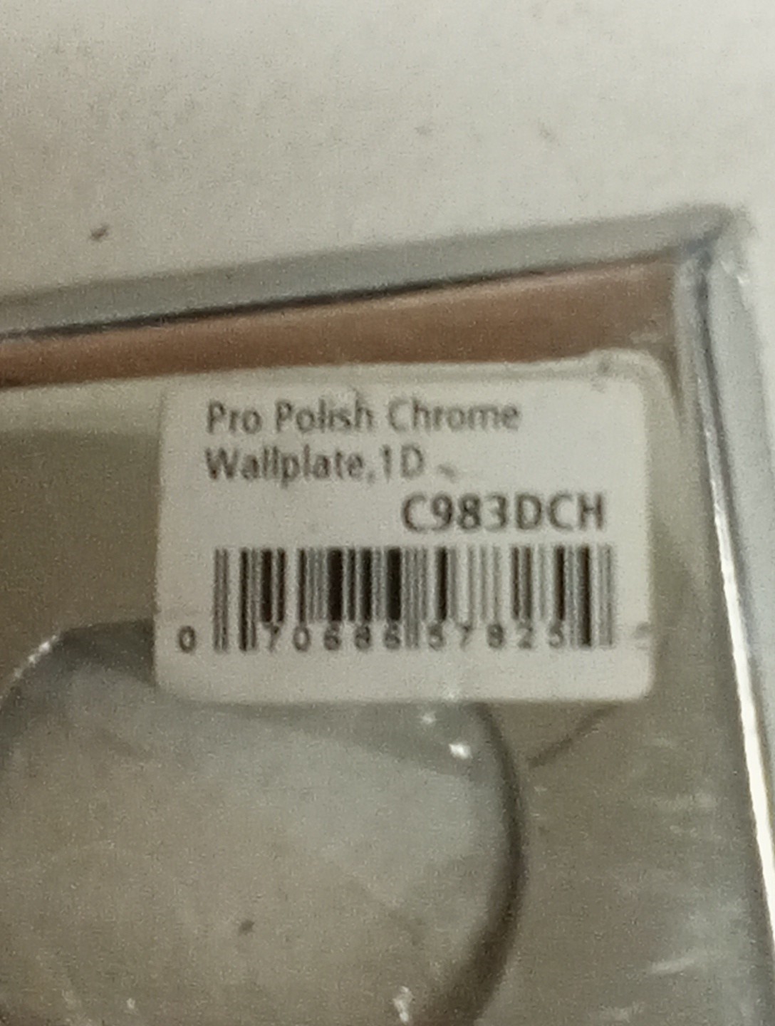 Pro Polished Chrome Wallplate C983DCH (Lot Of Two)