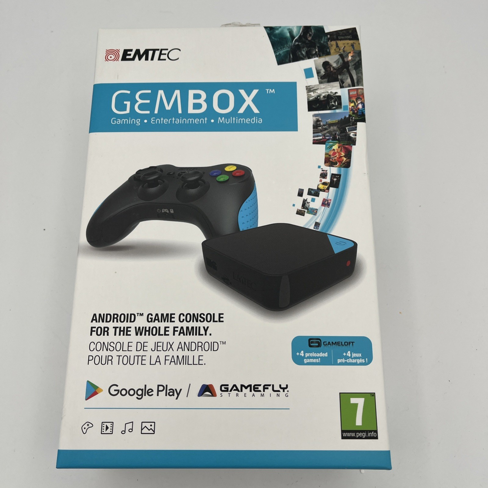 EMTEC GemBox Android Game Console - New In Box