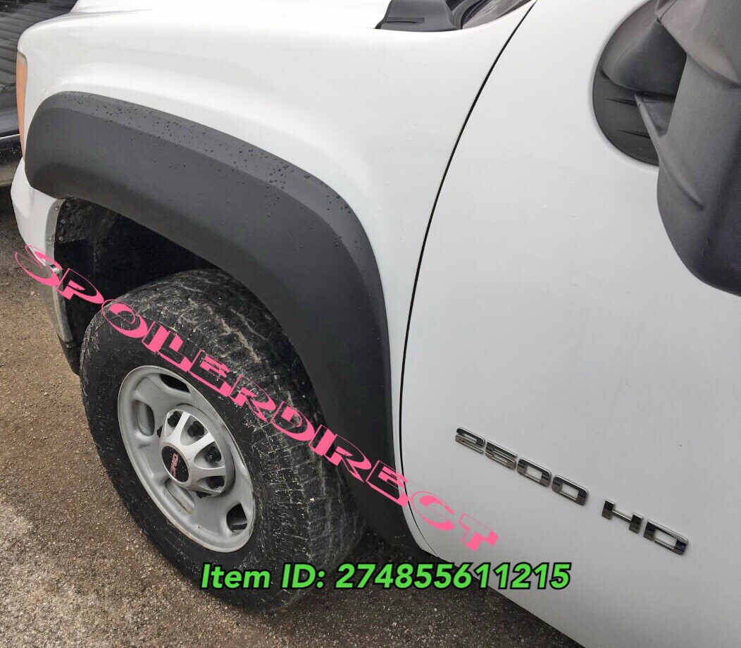 FACTORY STYLE FENDER FLARES FOR 2007-2013 GMC SIERRA 1500 / 07-14 SIERRA 2500HD