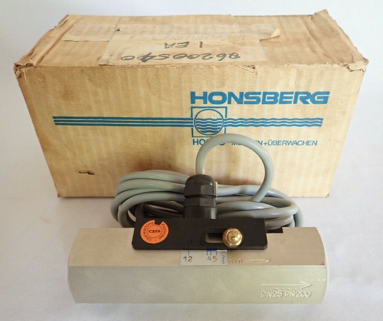 HONSBERG FLUVAMAT MR-25GK -  GK FLOW SWTICH 12-45 LTR / MIN NEW 1" PORT