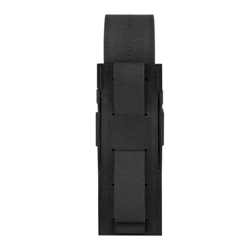 Flashlight Holster, Molle OC/Mace Spray Holder Adjustable Torch Carrier BK