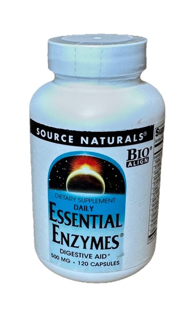 Source Naturals Essential Enzymes 500 Mg, 120 Capsules