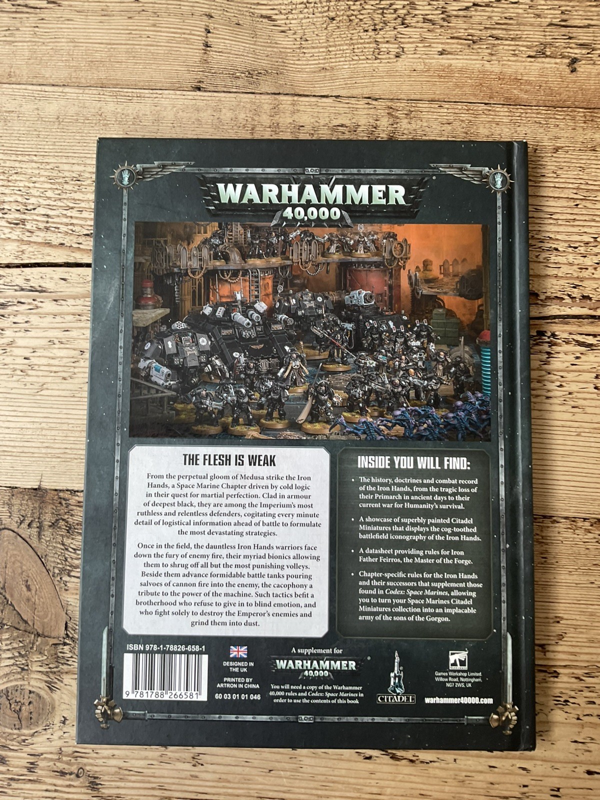 Warhammer 40k Iron Hands Codex - Hardback