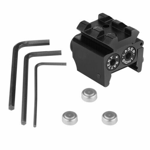 650nm Mini Red Dot Sight Laser w/ Rail Mount f/ Pistol Handgun Low Profile Rifle
