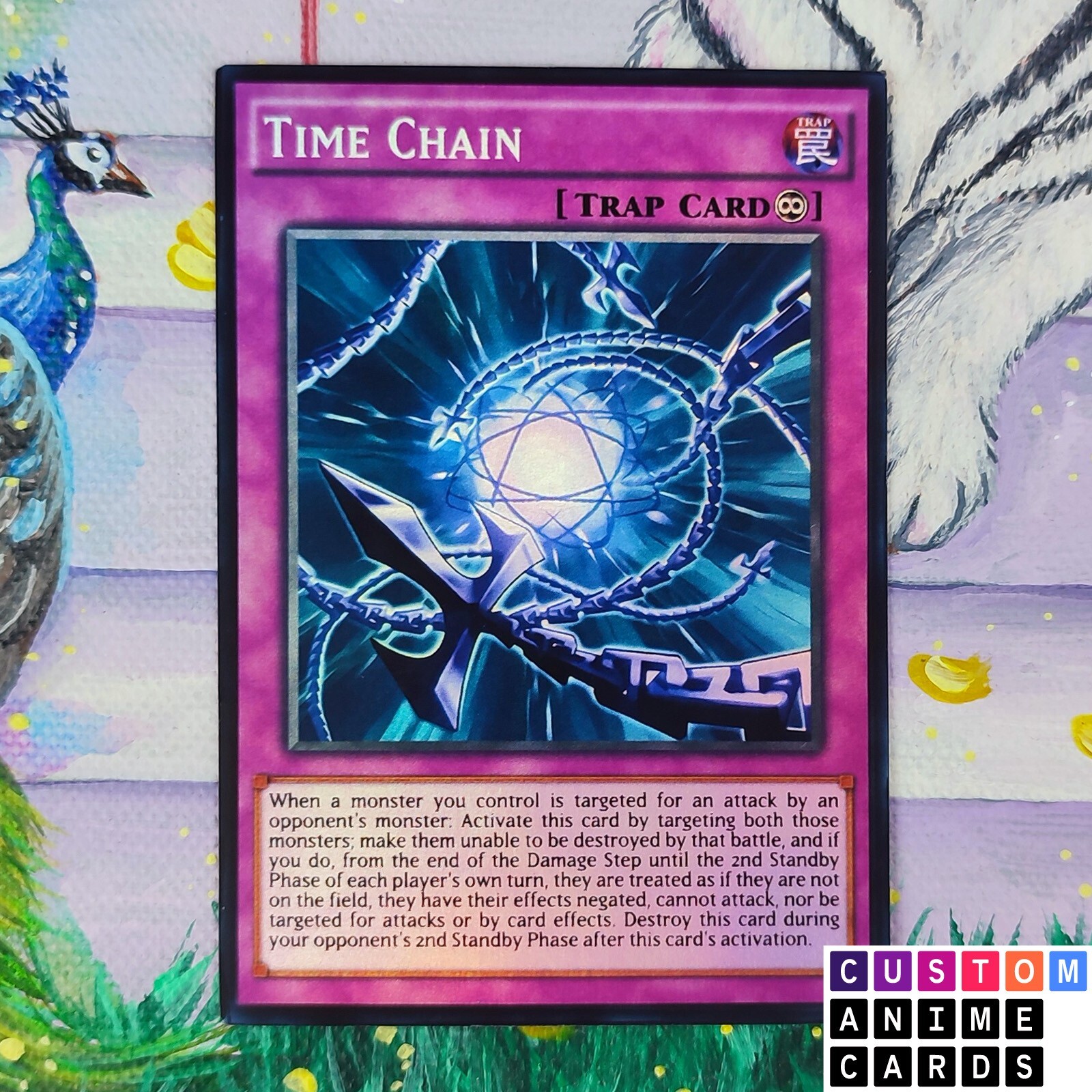 Time Chain dyi ANIME EFFECT HOLO card