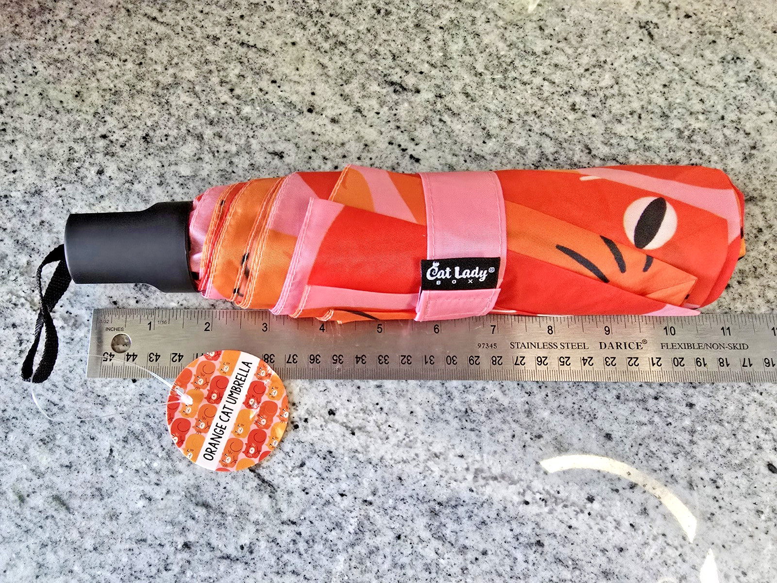 Orange Cat Umbrella by Cat Lady Box - NWT
