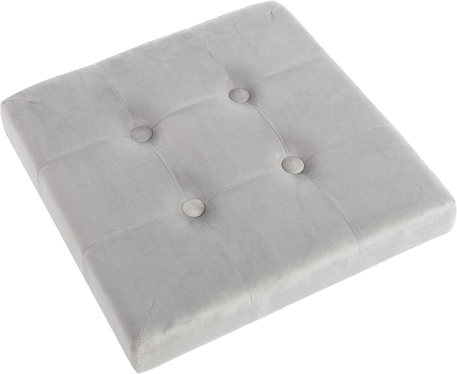 Storage Ottoman Velvet Tufted Footrest Linen Chest/Storage Organizer W/ Removabl