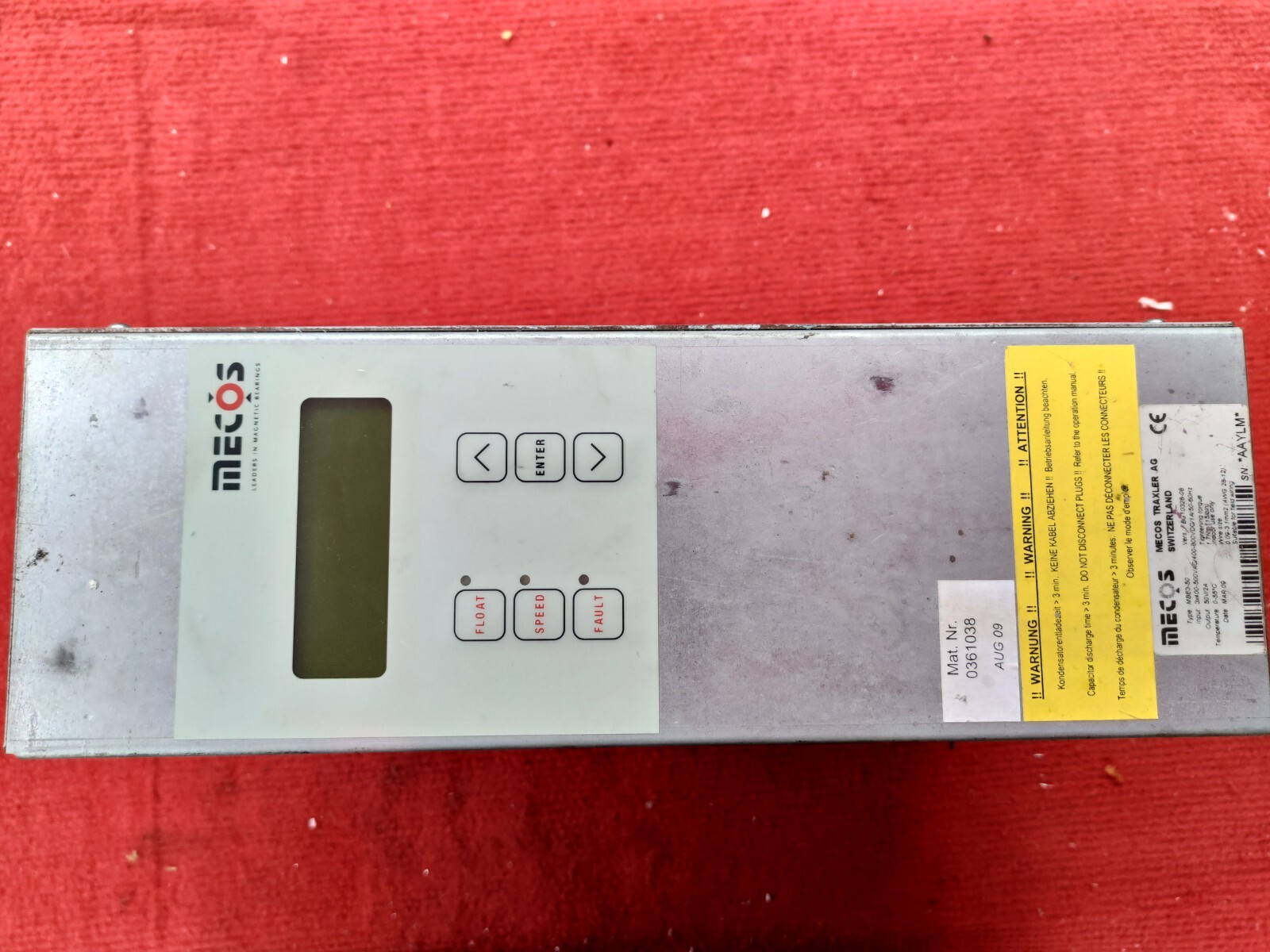P:VUON Mecos Inverter 3x400-500VAC 1.7Nm MBE3-50 Vers. BG10328-10