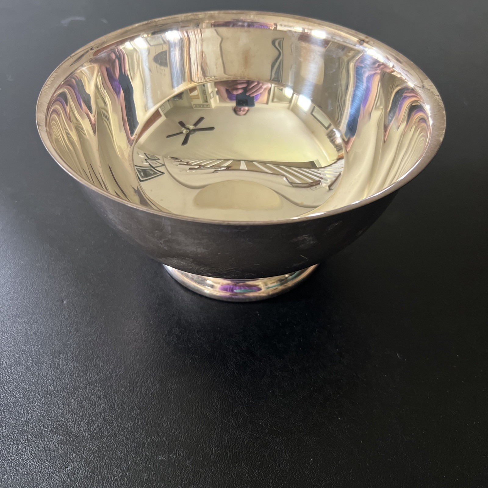 VTG Towle Silverplate Serving Bowl Silver Plate Table Centerpiece 8.25” Radius