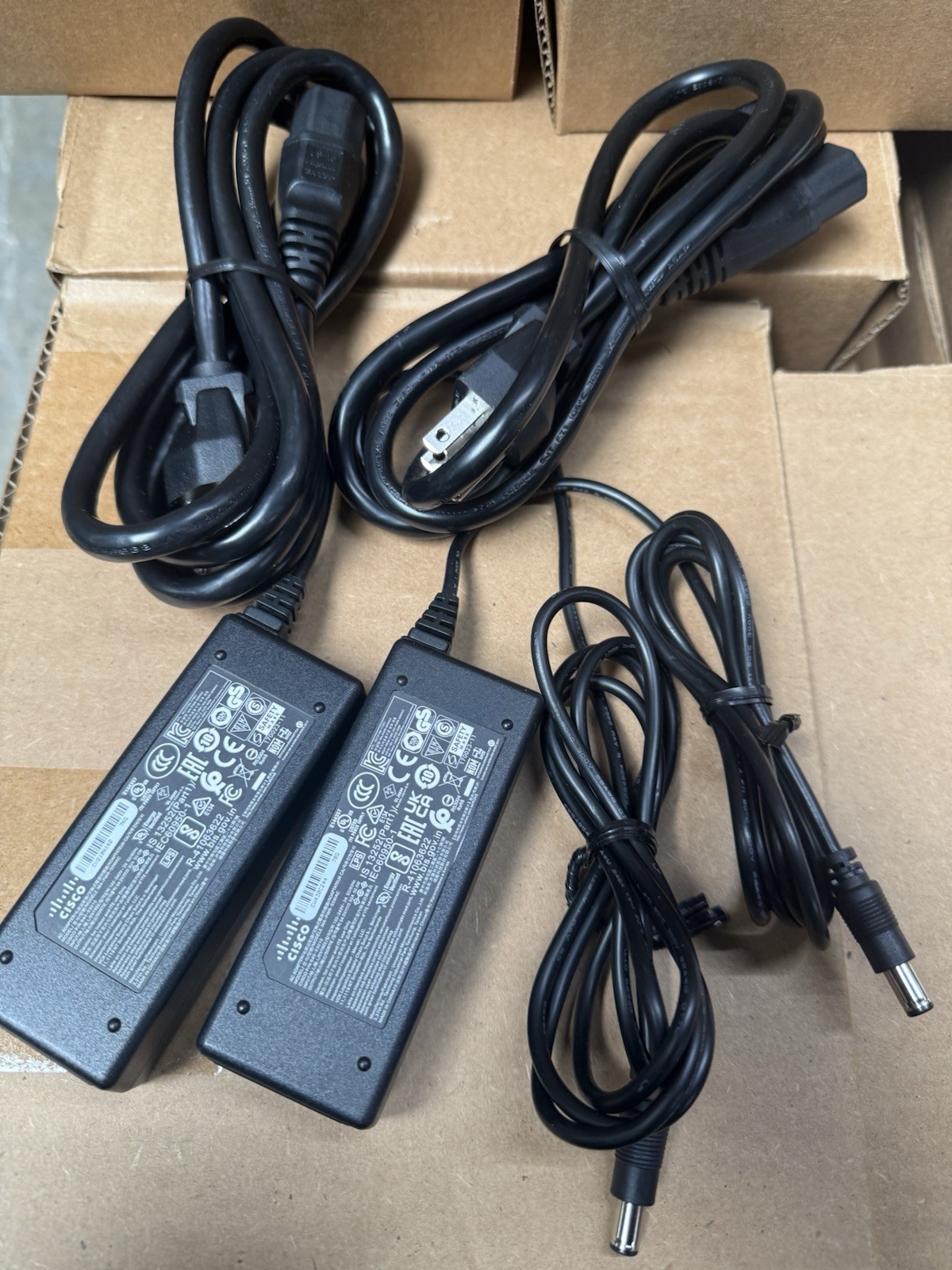 2x Genuine Cisco Meraki Z3 MA-PWR-50WAC 50W AC ADAPTER w/CABLE