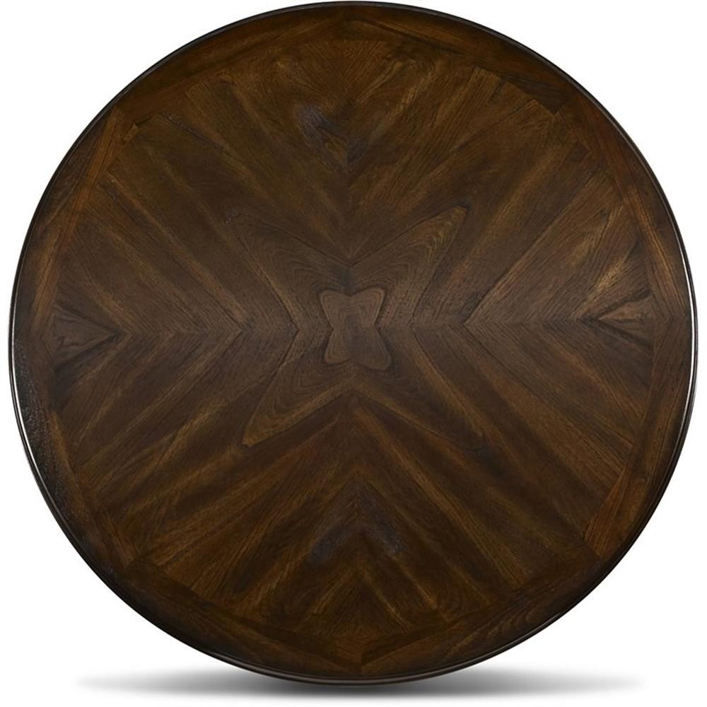 Pemberly Row Solid Wood 5-Piece Round Dining Set in Cherry Brown