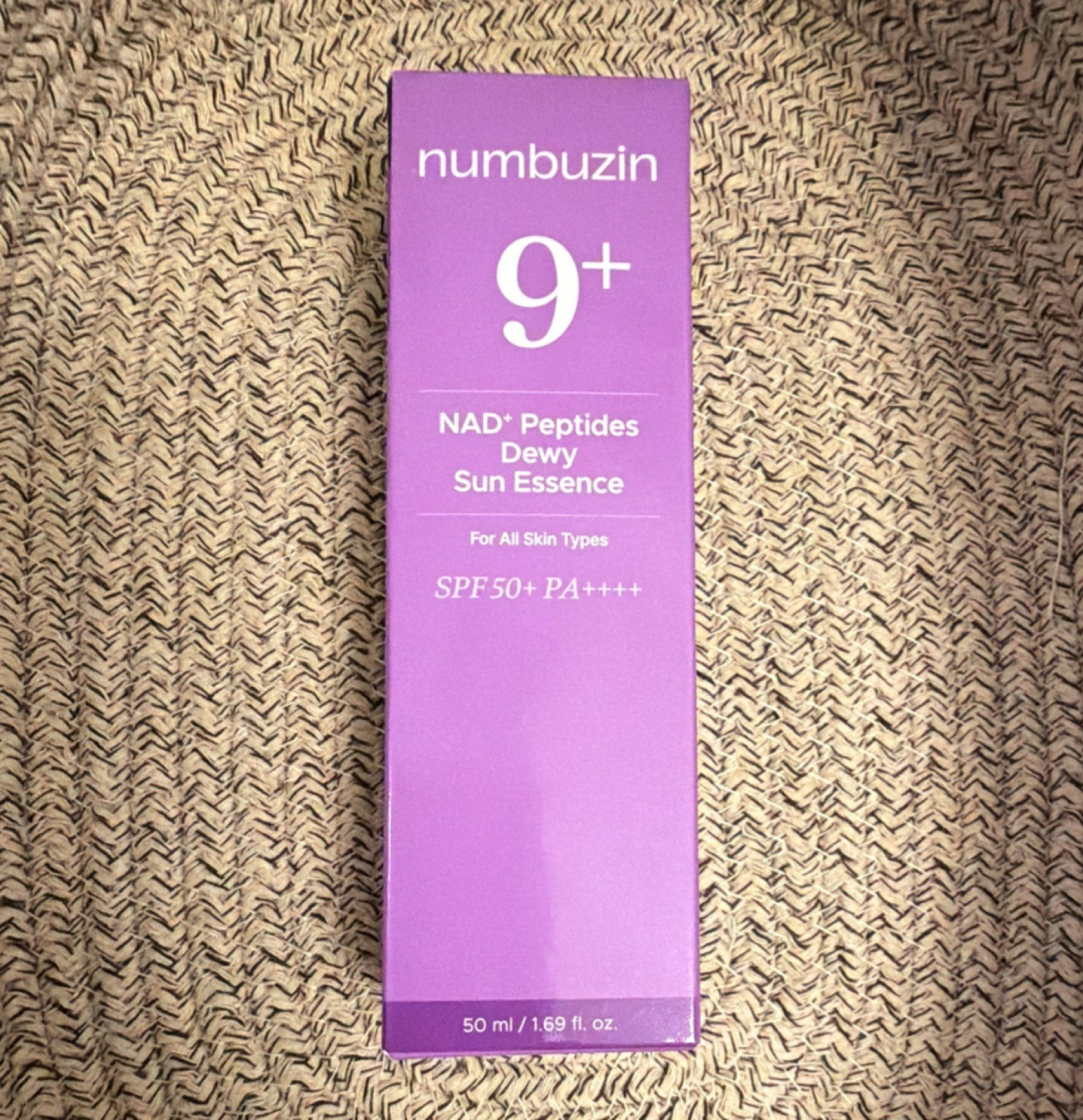 numbuzin No.9 NAD+ Peptides Dewy Sun Essence SPF 50+ PA++++ Face 50ml NIB SEALED