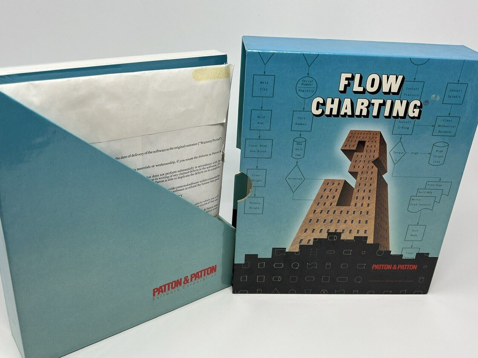 Flow Charting 3 by Patton & Patton IBM PC 5.25" & 3.5" New Sealed Floppy Disks