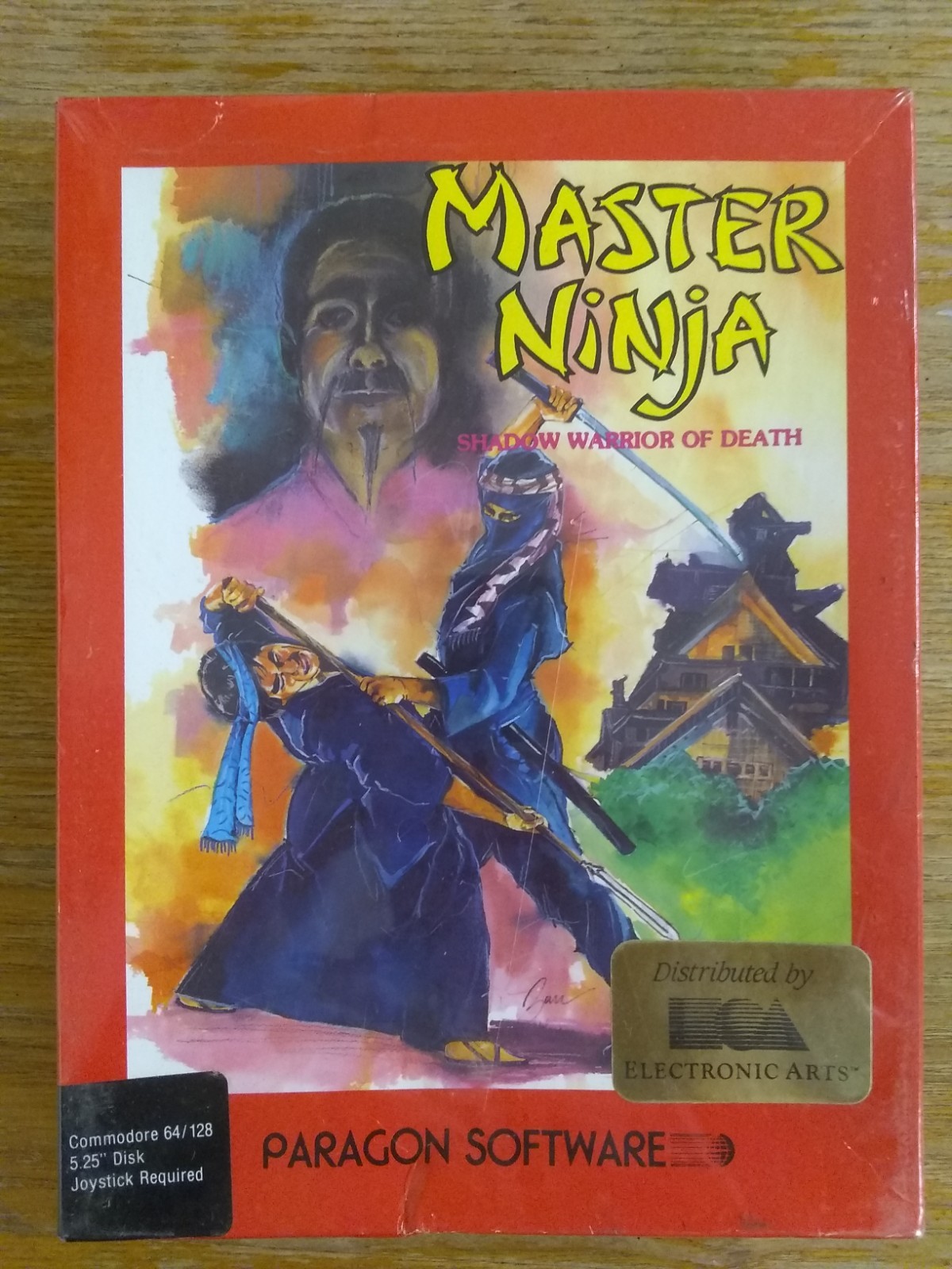 Master Ninja: Shadow Warrior Of Death, Commodore 64, NEW FACTORY SEALED, Paragon