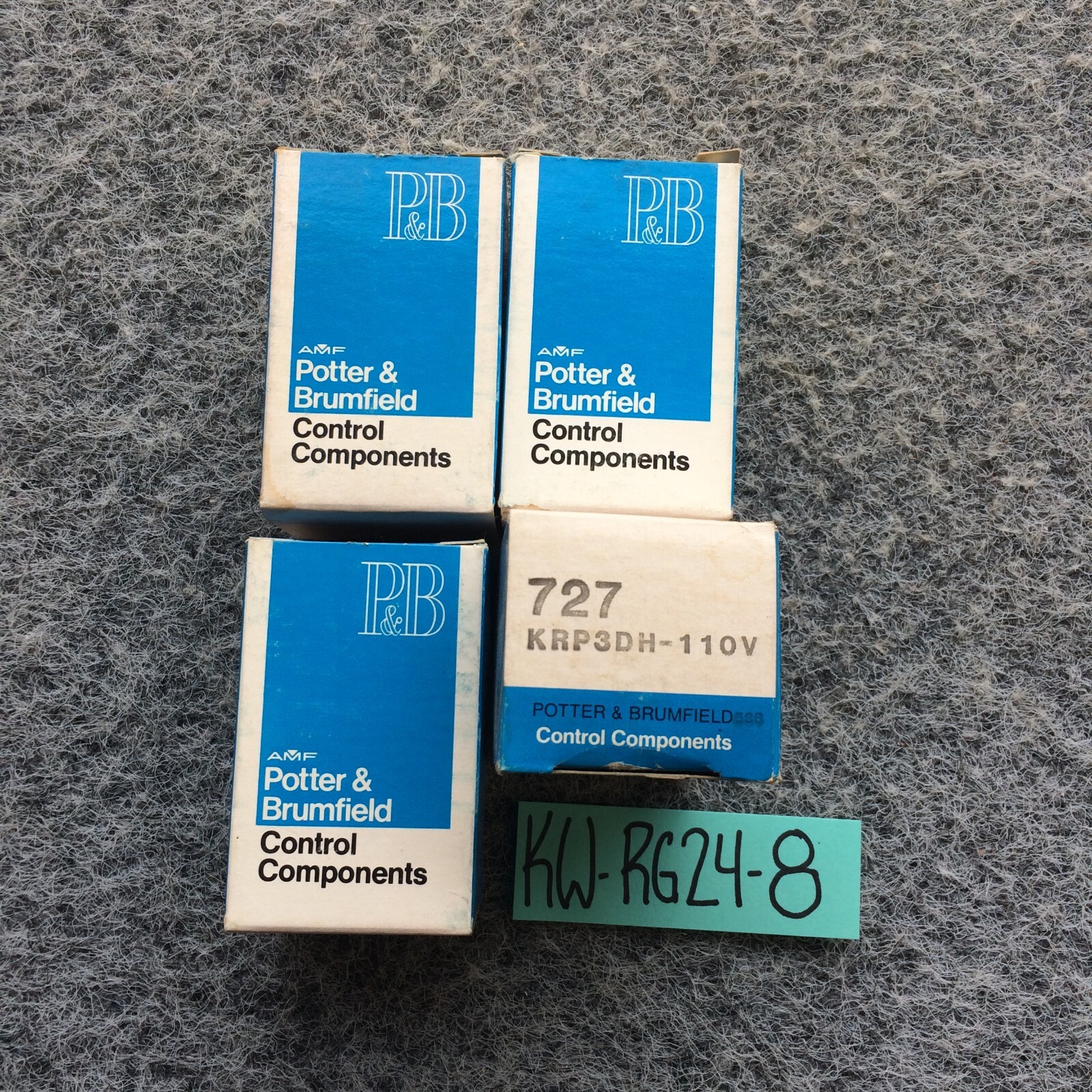 LOT OF 4 POTTER & BRUMFIELD KRP3DH-110V / KRP3DH110V NOS