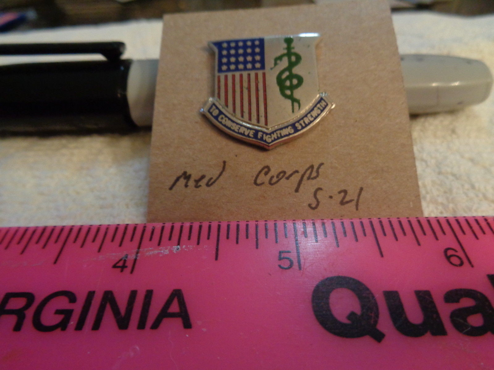 Medical Corps S-21 Unit Crest, DI, DUI (DRAW#11)