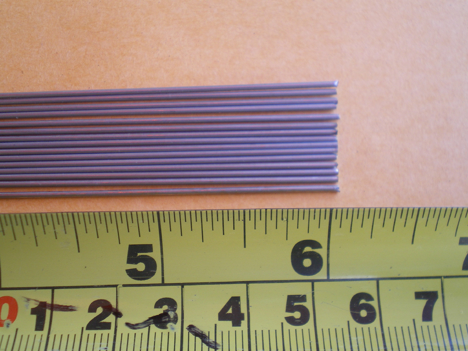 75 STAINLESS STEEL STRAIGHT LURE SHAFT WIRE FORM  0.035 X 6 INCHES LONG