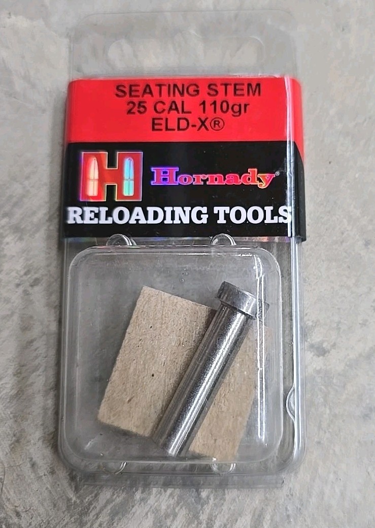 NEW Hornady Seating Die Stem - 25 Cal 110gr ELD-Xpanding 397136