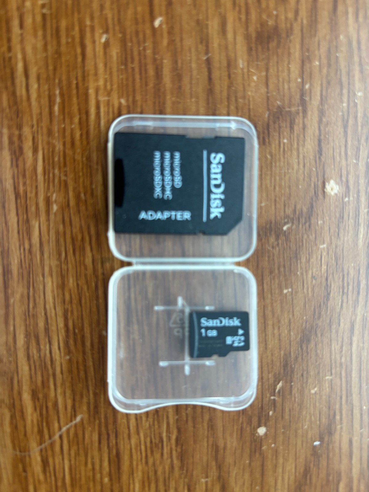 1GB New SanDisk MicroSD SD Memory Card + adapter & free plastic case