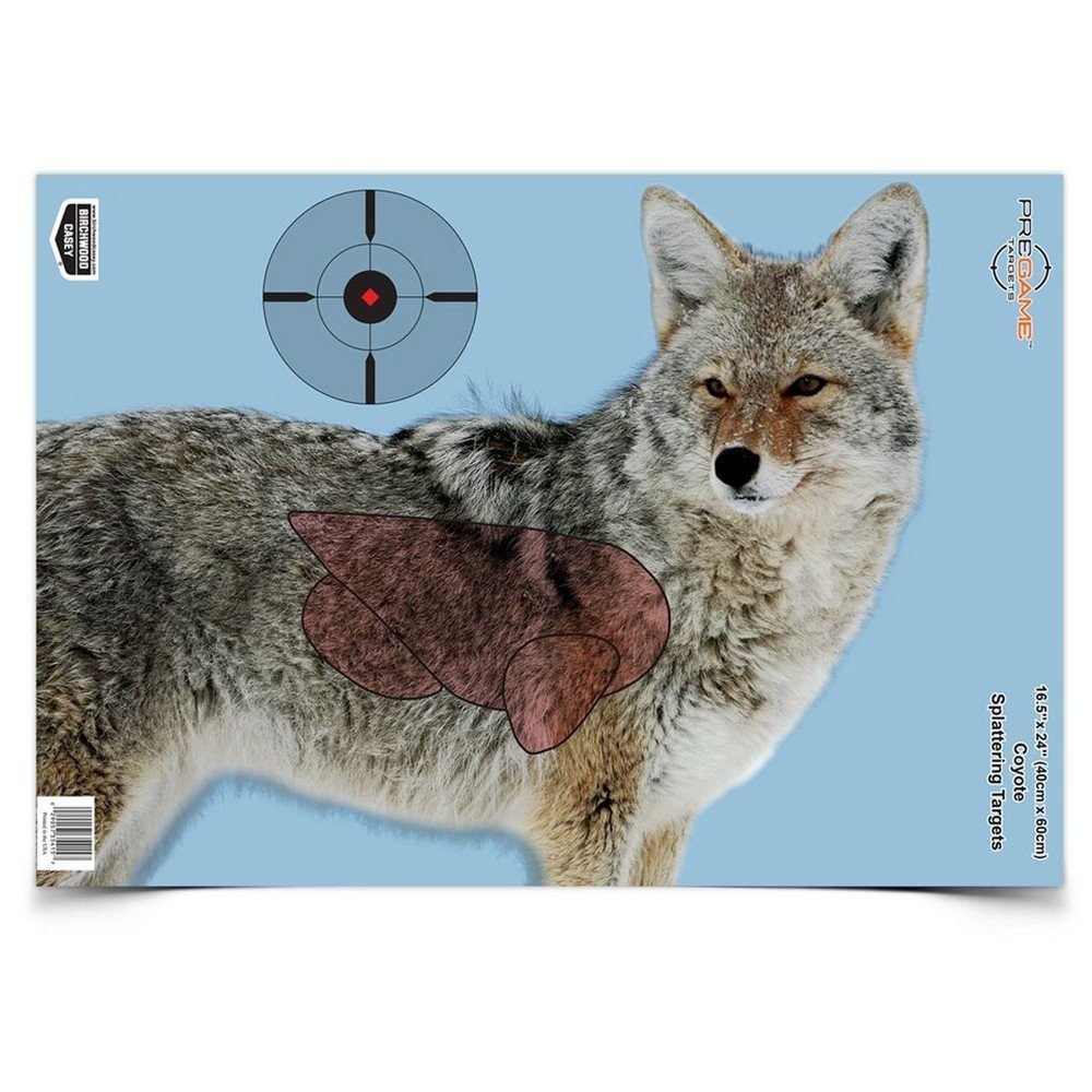 Birchwood Casey Pregame 16.5 X 24" Coyote Target Full-Color Images - 35405