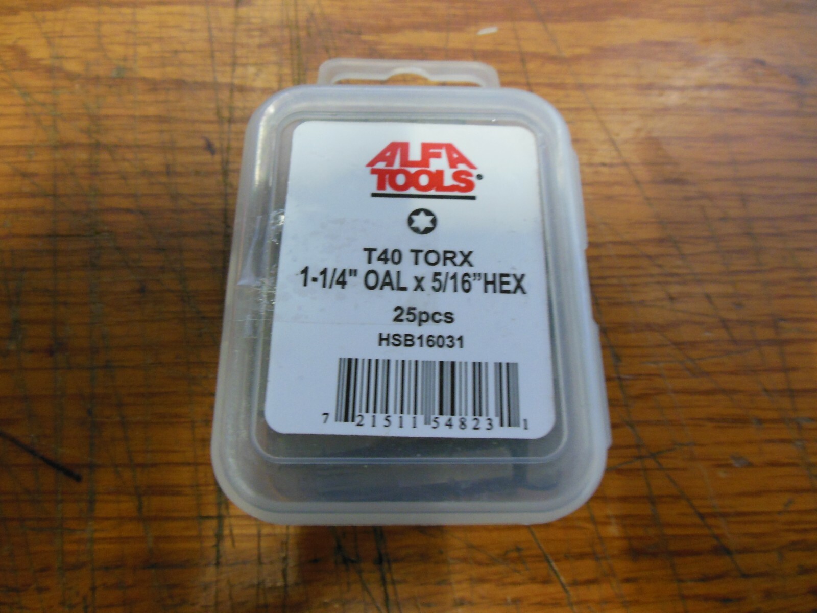 Alfa Tools HSB16031 T40 Torx 1-1/4" X 5/16" (Box Of 25pcs)
