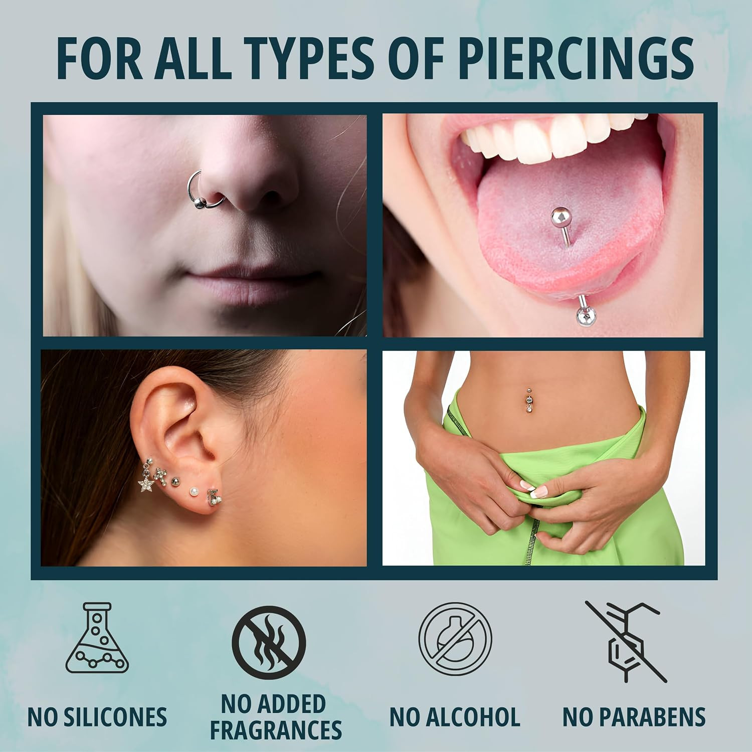 Piercing Bump Solution 20Ml for Keloid Reduction | Soothing Solution Tea Tree Oi
