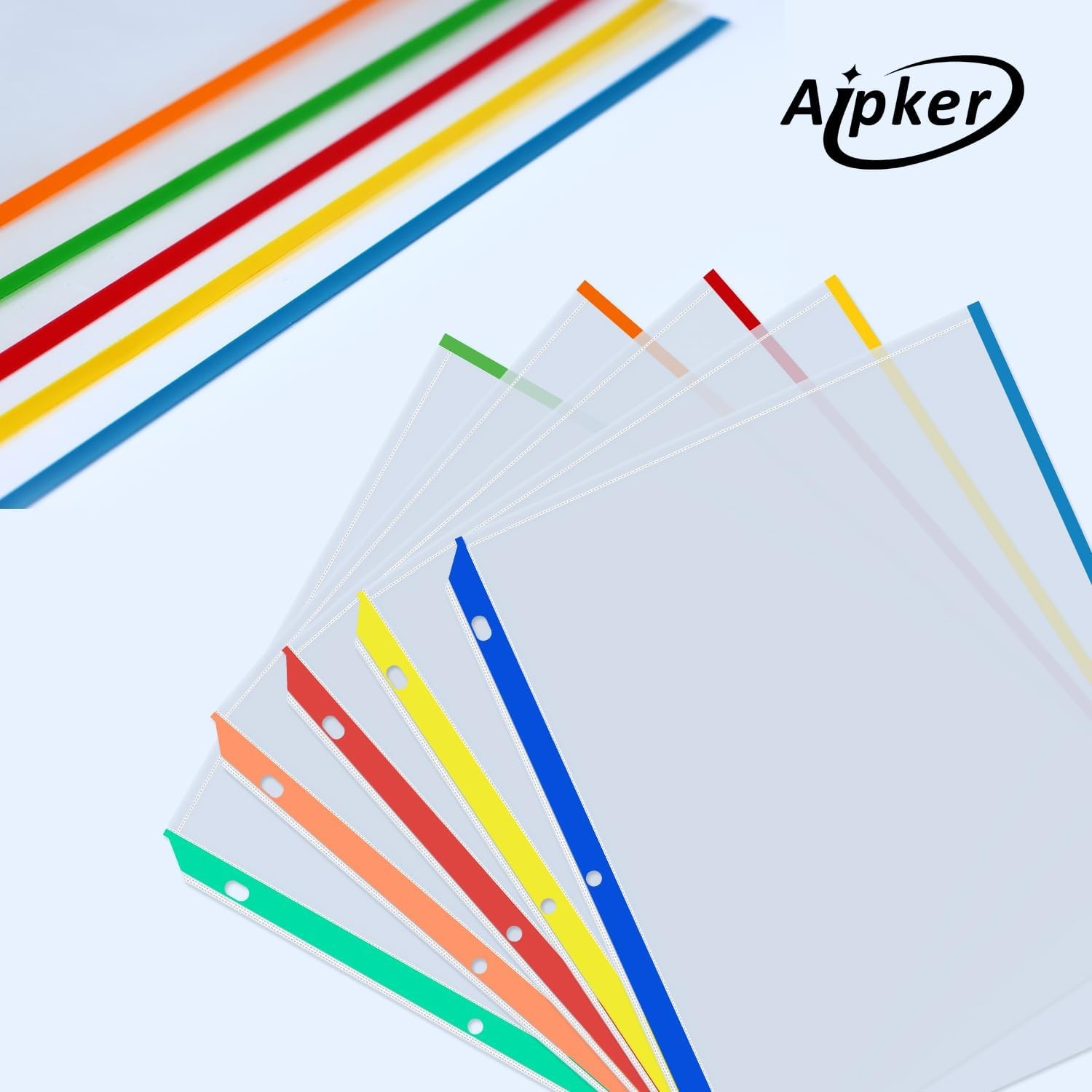 Sheet Protectors, Aipker Plastic Page Protectors for 3 Ring Binder, Multiple