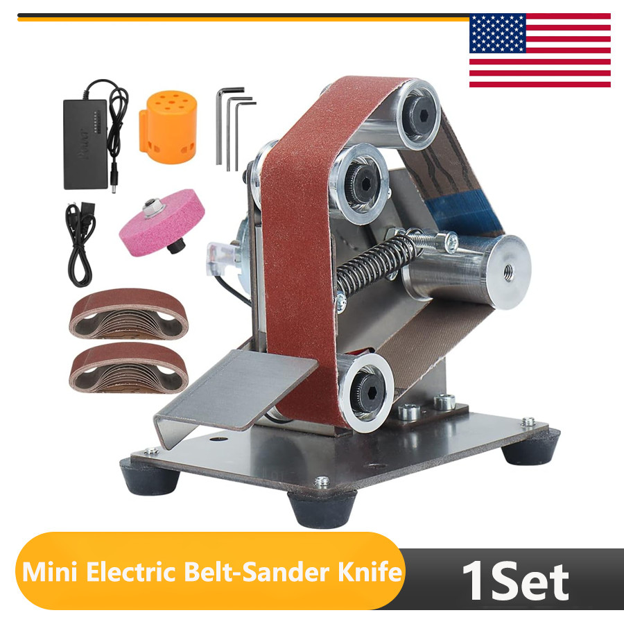 Mini Electric Belt-Sander Knife-Sharpener Sanding Machine Small Bench Grinder