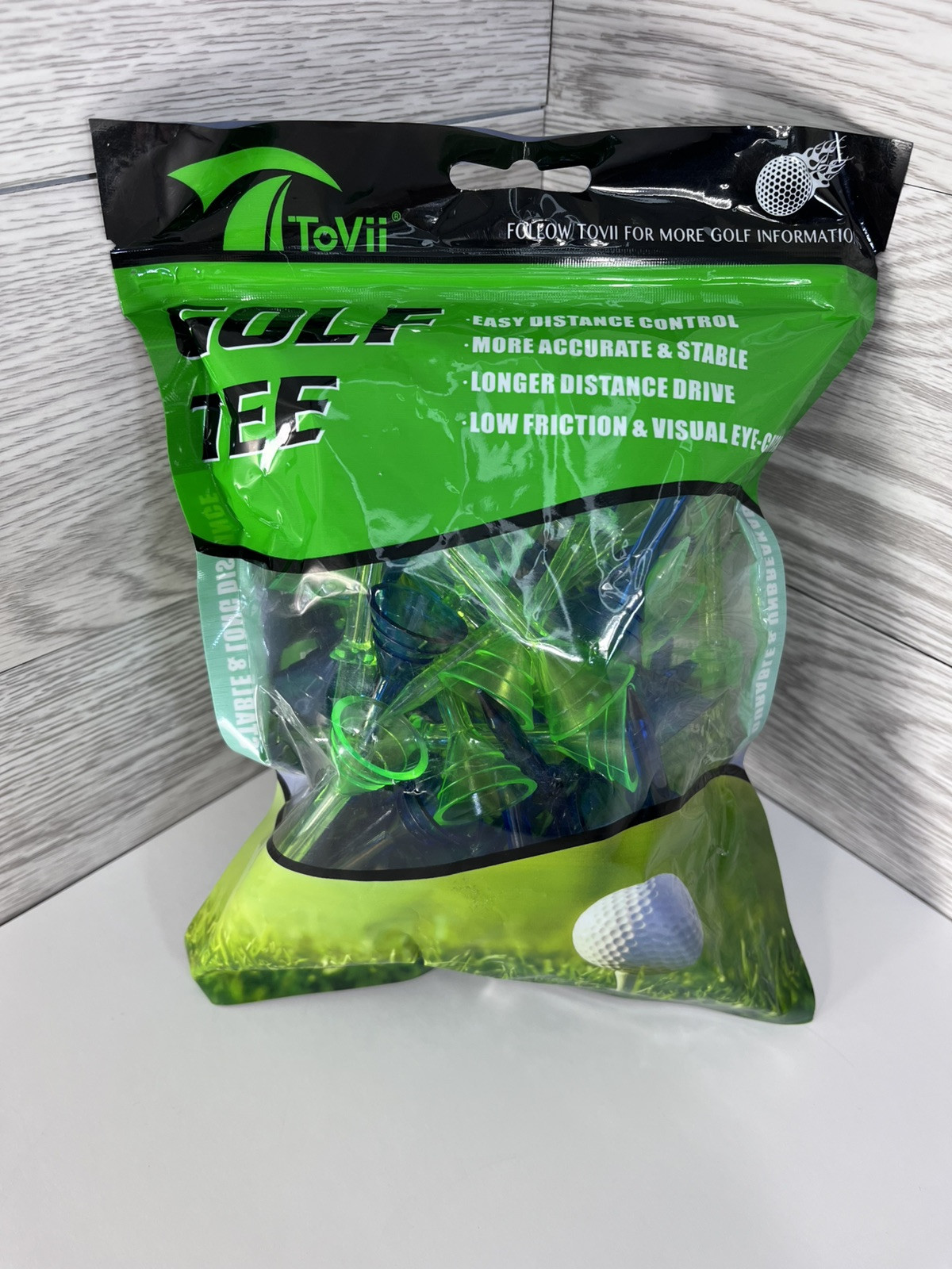 3-1/4" Big Cup Plastic Golf Tees 40 Pack｜Excellent Durability and Stability T...