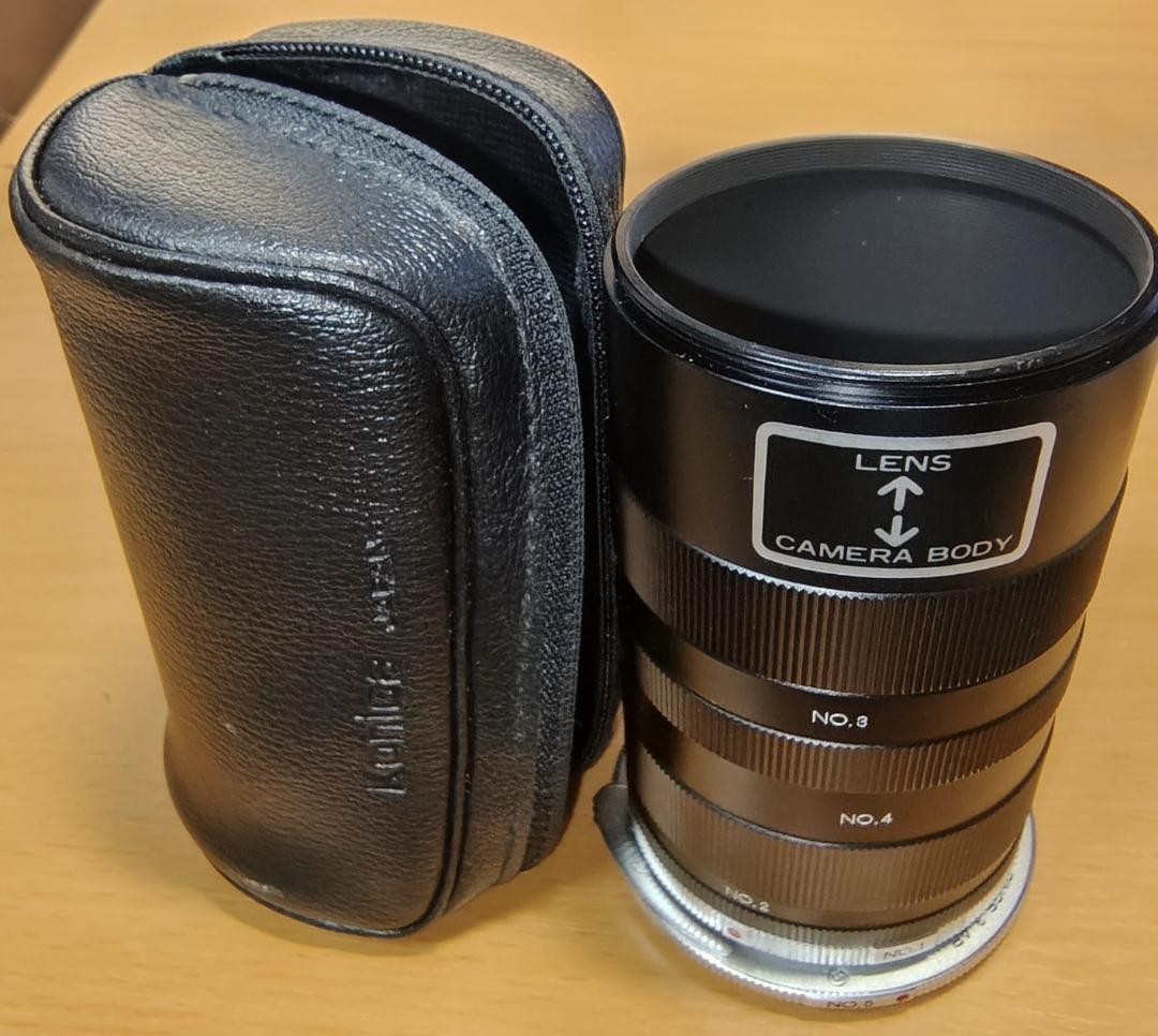 Konica Extension Rings 3 AR No. 1 No. 2 No. 3 No. 4 No. 5 w/Case From Japan