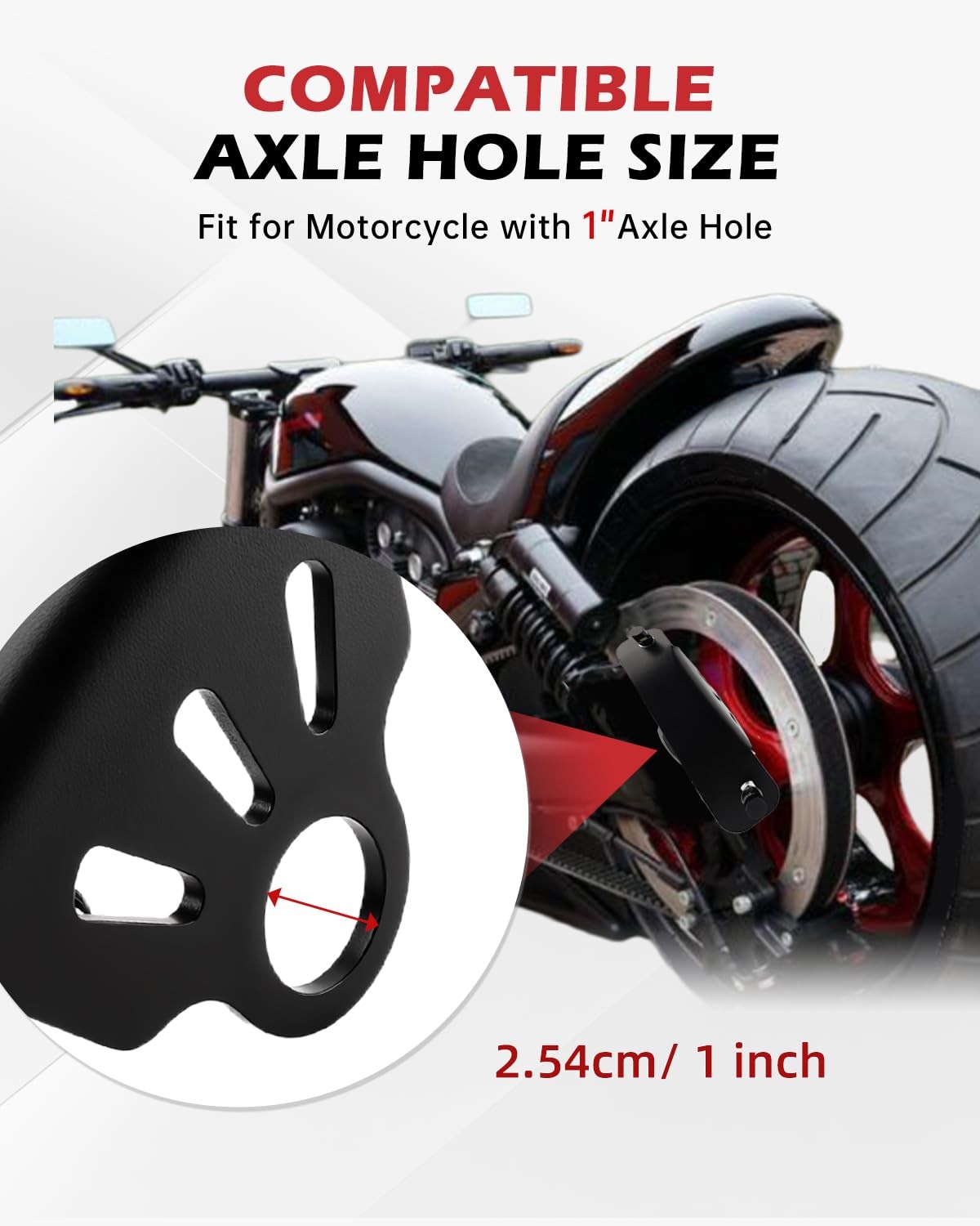 Universal Curved License Plate Bracket with LED Lights for Motorcycles